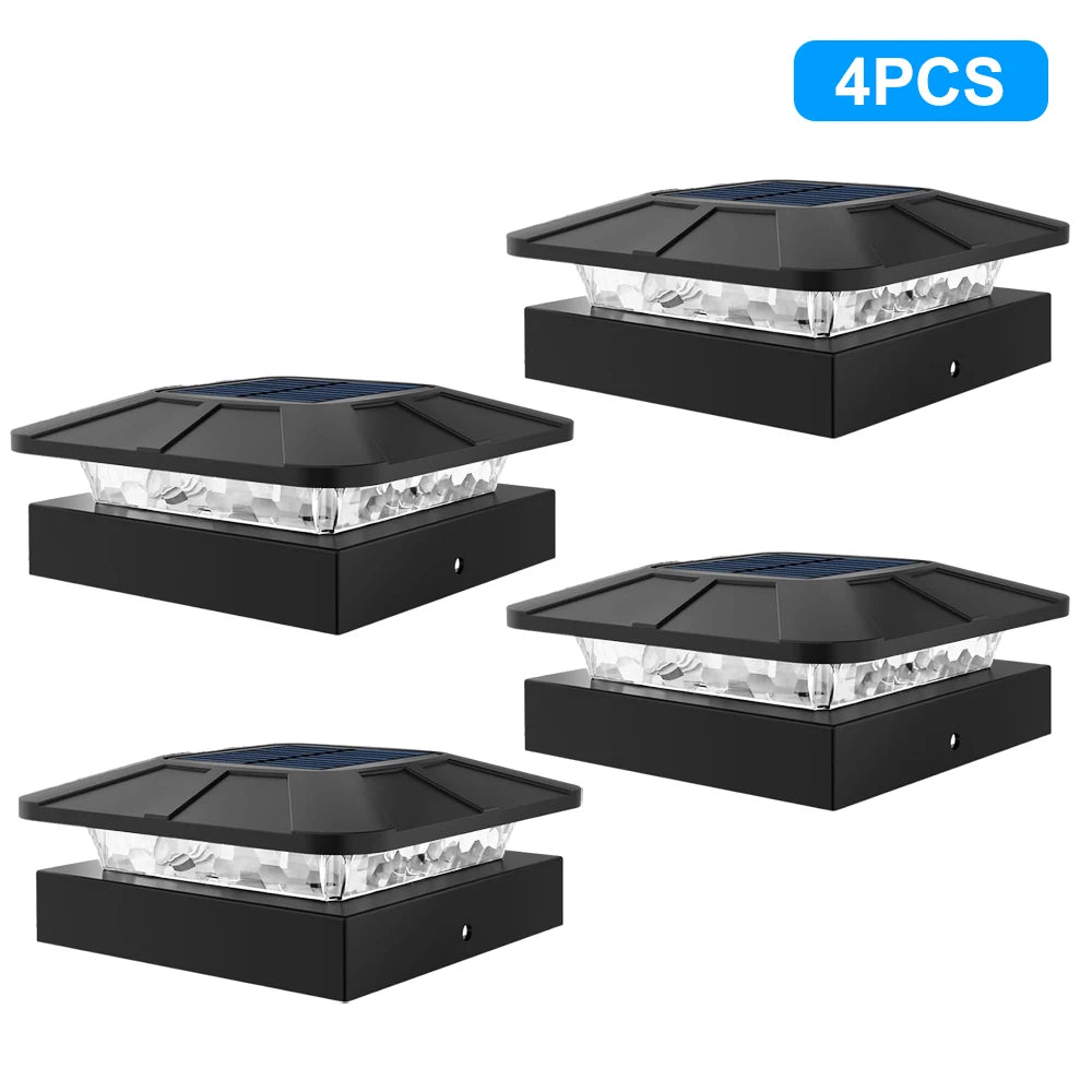 lampe solaire éclairage extérieur ip65 led noir moderne détecteur mouvement autonomie