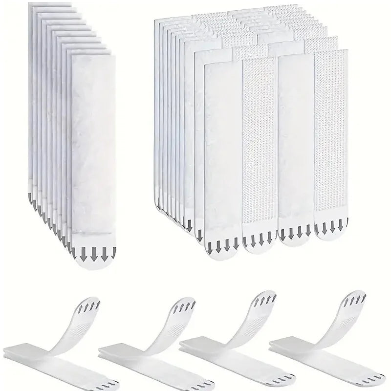 bandes adhésives clips suspension cadres art blanc modernes sans perçage 24 paires