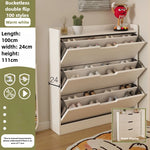 armoire chaussures moderne beige clair tiroirs rangement chaussures objets multifonction bois MDF
