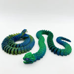 serpent origami violet rouge vert bleu rayures ecaille moderne decoration table plastique