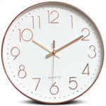 horloge murale moderne rose blanche noire bleue quartz aiguille unique minimaliste salon