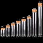 tubes essai verre bouchons liège 5ml 7ml 10ml 14ml 18ml 20ml 25ml 30ml