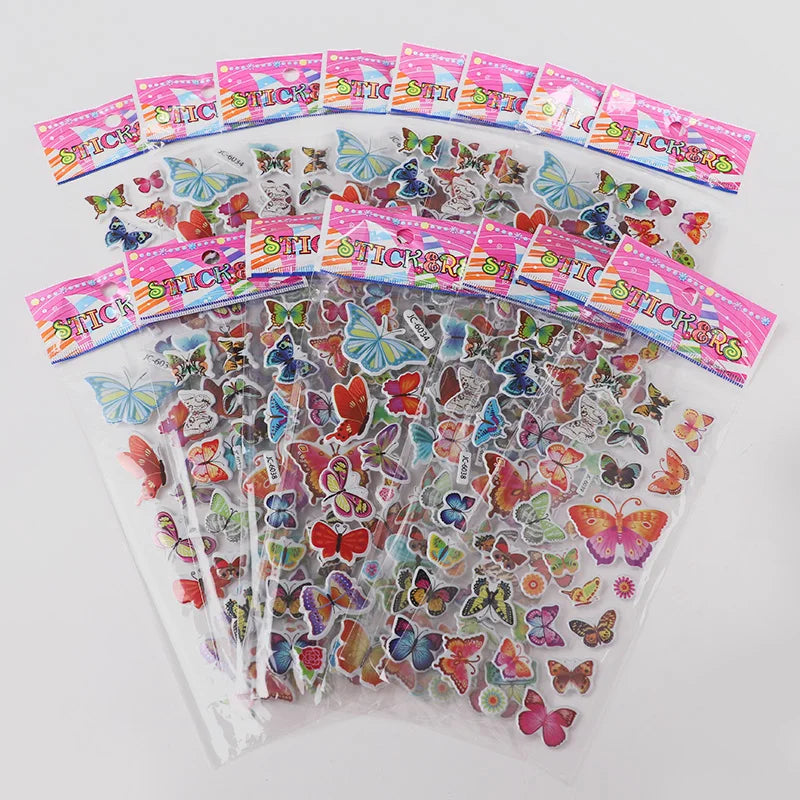 sticker autocollant animal cartoon multicolore occasion fête anniversaire noël enfants adolescents