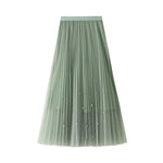 jupe plissée classique élégante polyester noir rose blanc bleu gris féminine été printemps