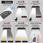 lampe solaire extérieure détecteur mouvement projecteur led moderne noir blanc carreaux