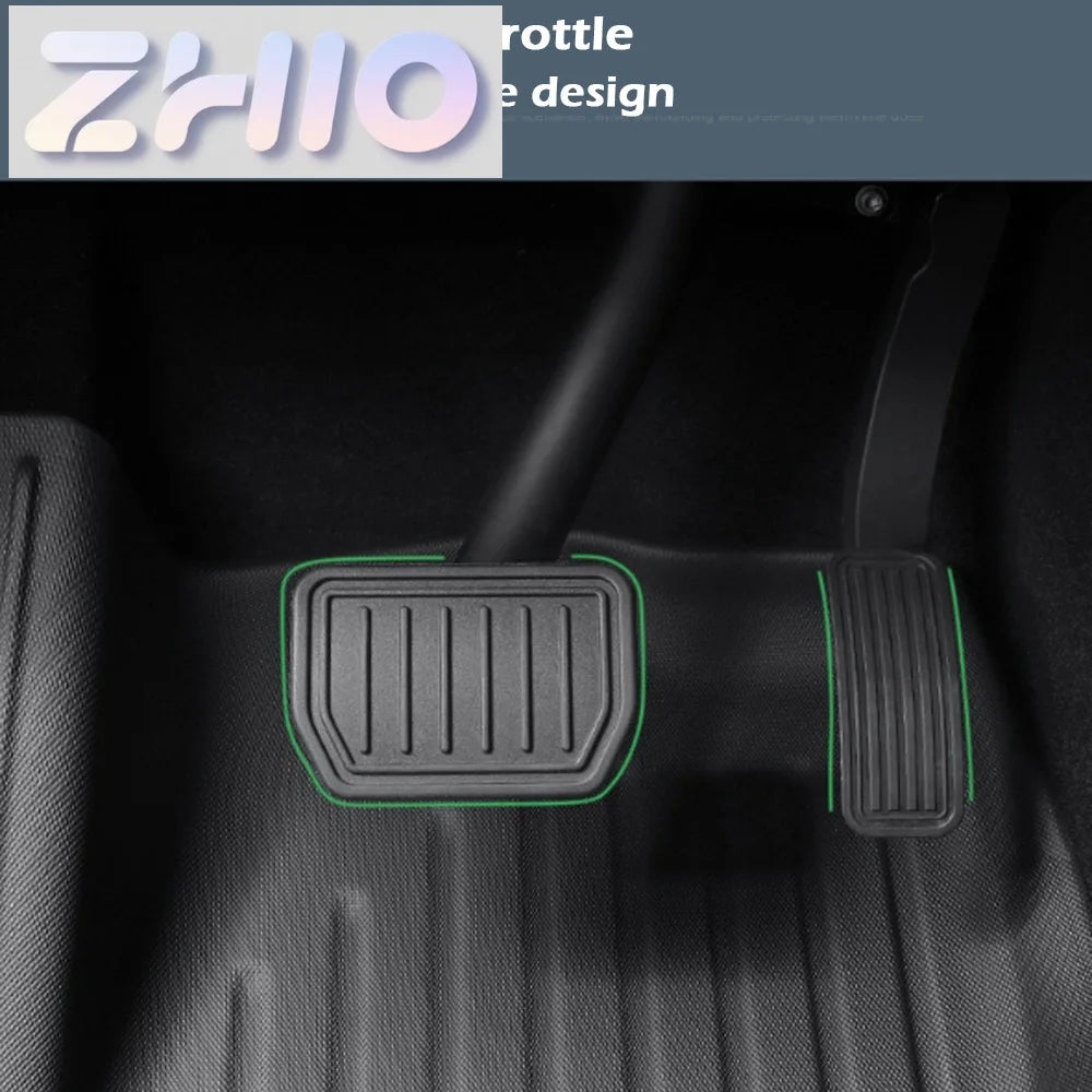 tapis sol voiture noir rayures moderne imperméable protection toutes saisons