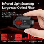 lampe torche détecteur espion noir moderne compact 200 500 mètres éclairage ABS matériaux sécurité