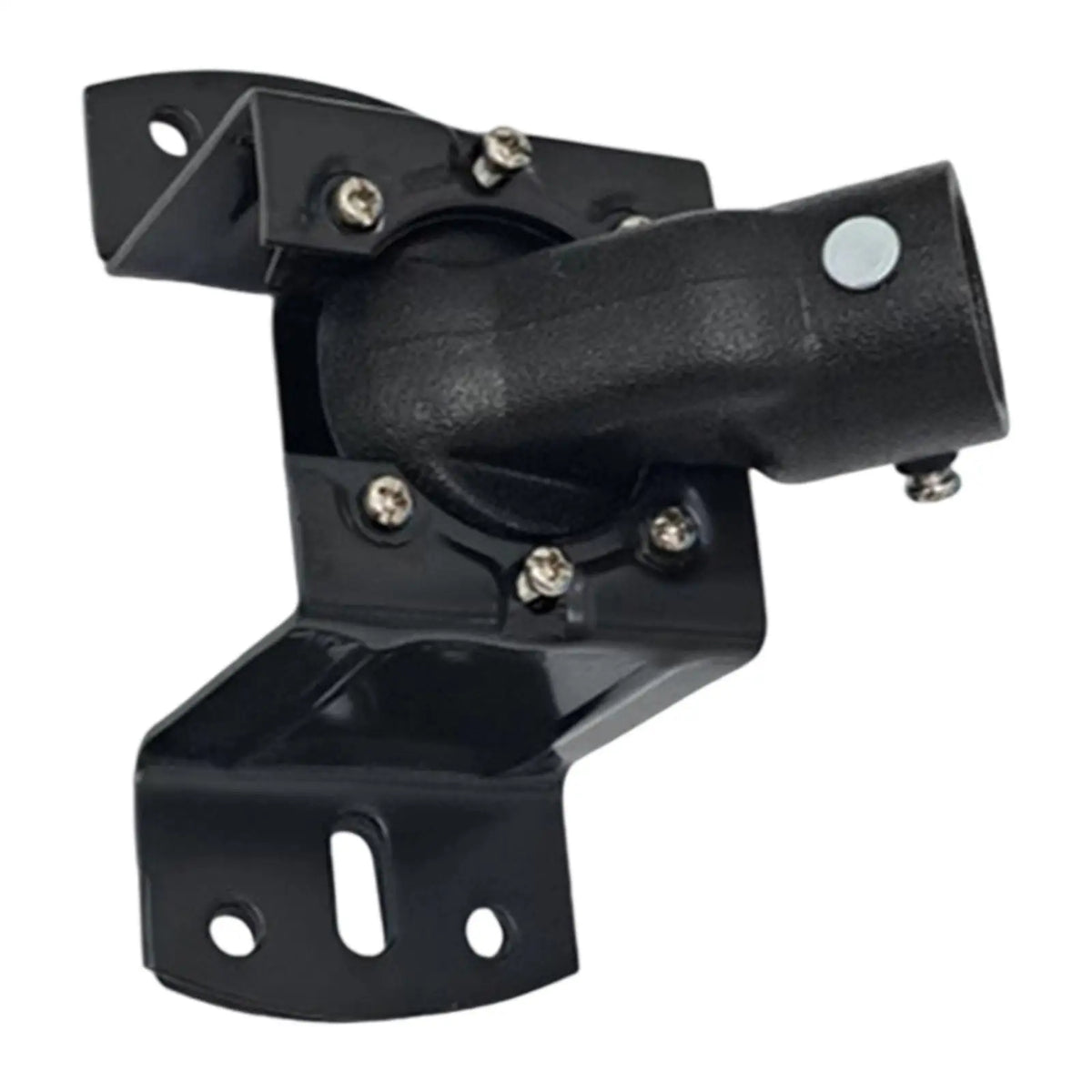 support mural industriel noir mat inclinable fixation projecteur lampe robuste métal durable modernité
