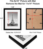 cadres photo modernes noir blanc mat amovible tour eiffel 5x7 8x10 11x14
