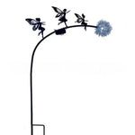Sculpture jardin fourmi abeille fleur lumineuse solaire led noir artisanal moderneextérieur