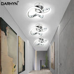 plafonniers modernes led surface montés modes éclairage noir or argent minimalistes télécommande