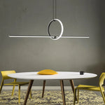 suspension lumineuse moderne minimaliste blanche noire lisse mat câble suspendu chambre salon étude