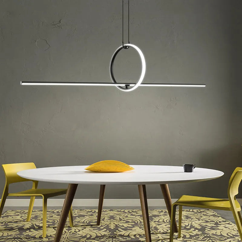 suspension lumineuse moderne minimaliste blanche noire lisse mat câble suspendu chambre salon étude