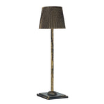 lampe table vert foncé plissée moderne rechargeable led 5v batterie lithium cem rohs