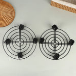 support plantes intérieur métal noir industriel quatre roues mobile plateau pots fleurs robuste angle