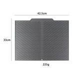 tapis table silicone rectangulaire moderne rayures ondulées gris noir protection cuisine support vaisselle