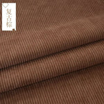 tissu velours côtelé rayures vert olive marron vintage doux chaud polyester coudre maison bricolage