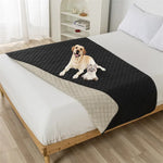 protège lit imperméable anti dérapant gris motif géométrique moderne tapis pliant lit polyester qualité