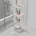 étagère mobile.storage rack blanc noir moderne roulettes serviettes parfums