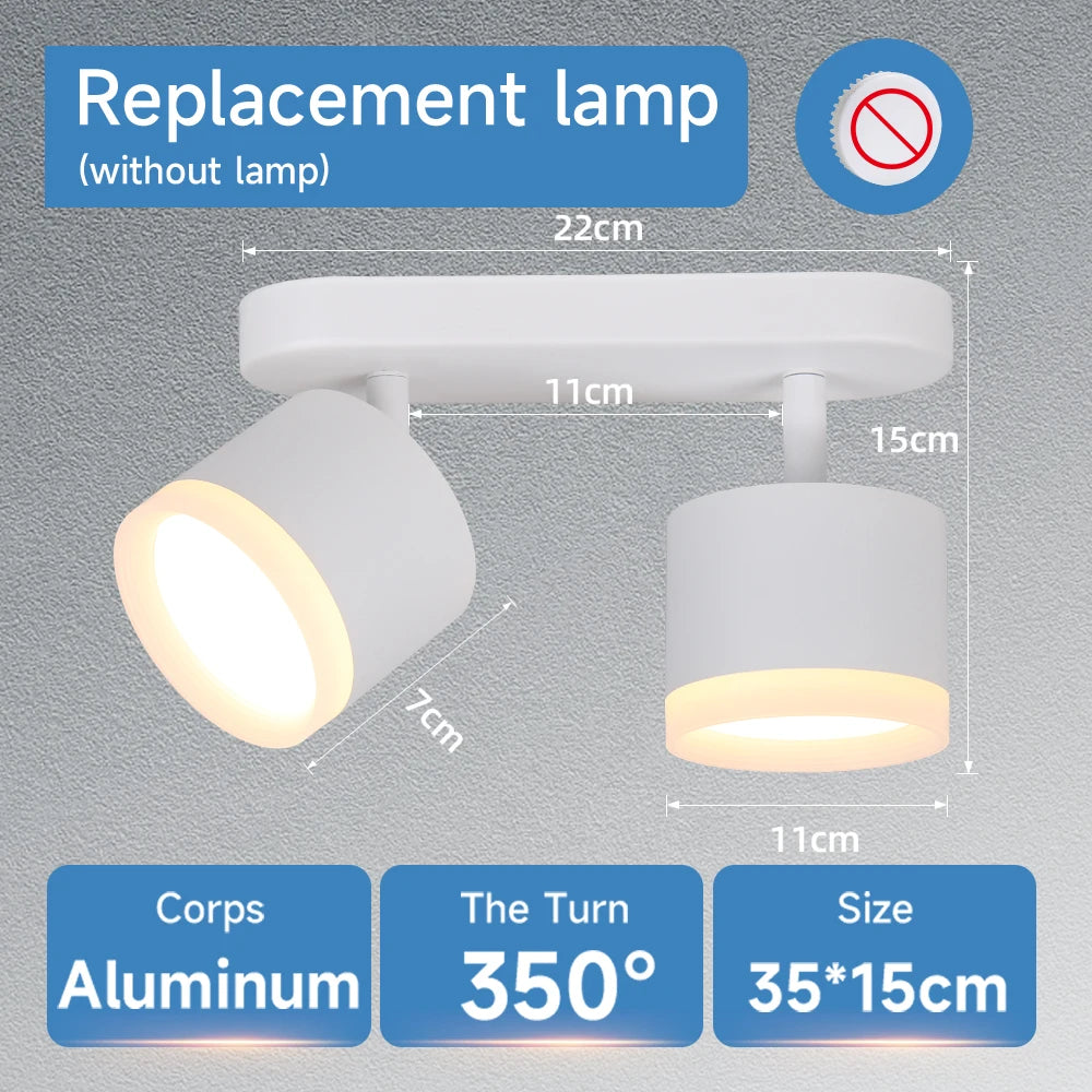 lampe moderne noir 35cm 15cm led gx53 3000k 4500k 6000k touch switch
