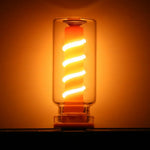 lampe led spirale transparent filaire flexible usb chambre lumière orangée atmosphérique