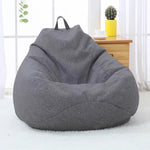 coussin sol gris uni moderne poche taille xl sans remplissage