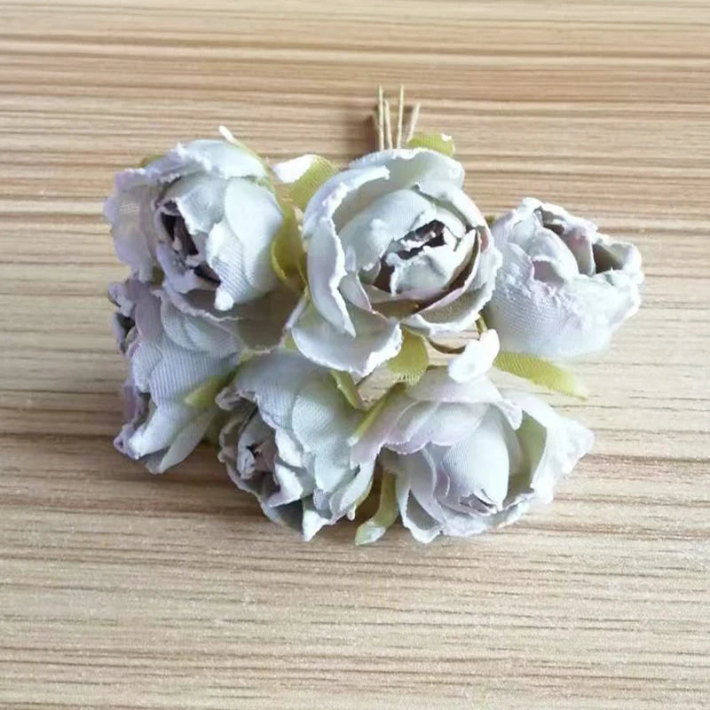 bouquet fleurs artificielles roses blanches bleues marrons rouges mariage anniversaire intérieur