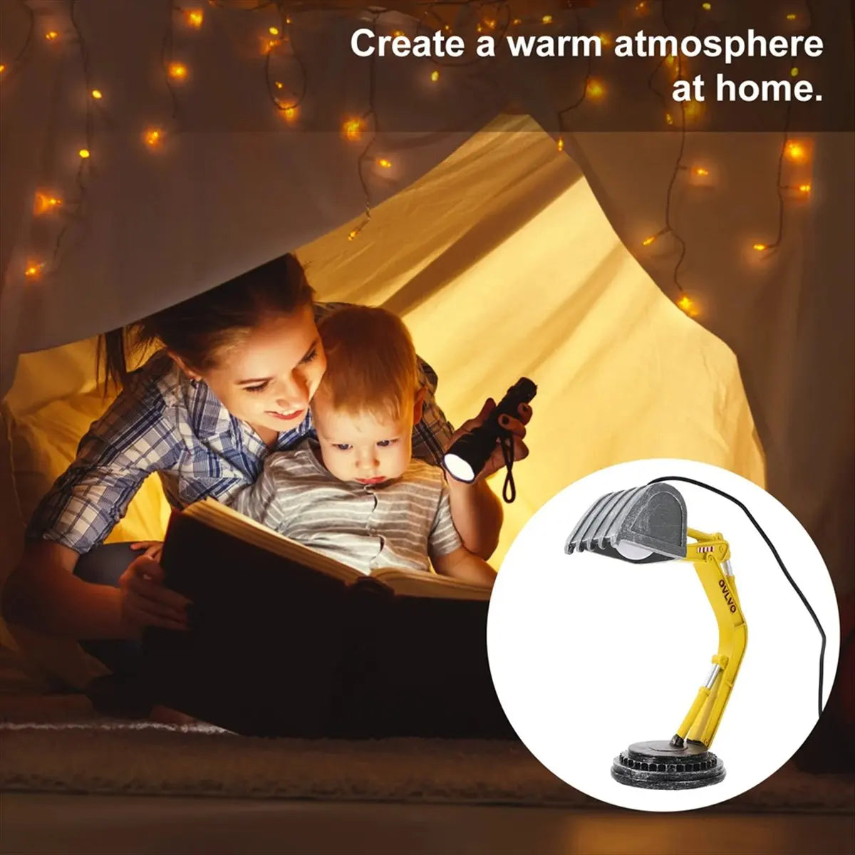 lampe table moderne construction jaune noir sans motif opacité base plate
