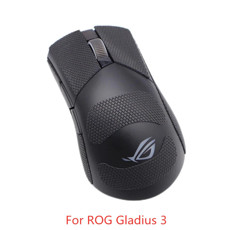 autocollants antiderapants noirs motif geometrique souris gaming rog gladius deux trois