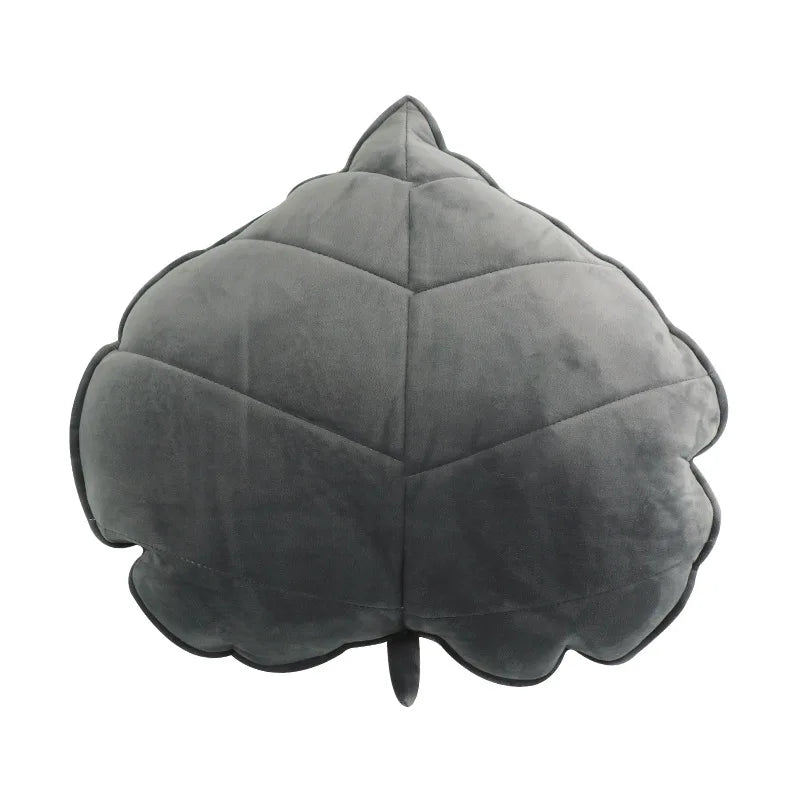 coussin rond imprimé feuilles velours amovible lavable moderne adultes multicolore