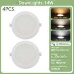 lampe encastrable led blanc moderne clips 3000k 4000k 6000k 10w 24w opacité