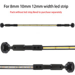 bande led support acier blanc noir moderne salon vis fixations 1m 2m 3m 5m