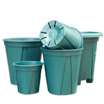 Pots fleurs plastique vert moderne 12 15 18 21cm bacs pépinière jardinerie plantes succulentes
