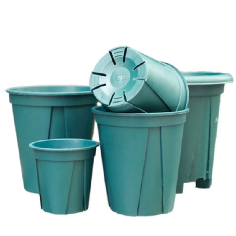 Pots fleurs plastique vert moderne 12 15 18 21cm bacs pépinière jardinerie plantes succulentes