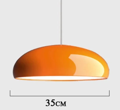 lustre suspendu bois blanc noir orange moderne câble opacité salle manger lumière