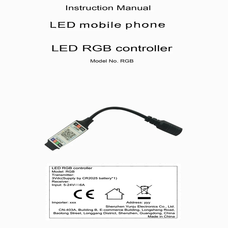 contrôleur led rgb ruban led 5050 télécommande bluetooth moderne connecteur 192w led lumineuses vert