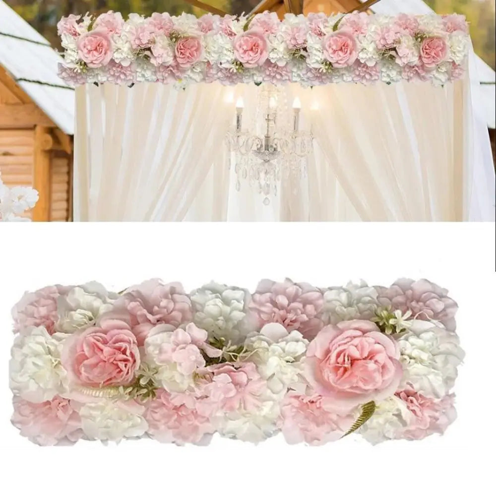 guirlande florale artificielle décoration maison blanc rose pâle vert clair clips romantiqueintérieur