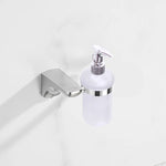 accessoires salle bain chrome porte serviettes double porte savon papier toilette brosse wc moderne