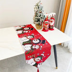 table table noël fleurs poinsettia feuilles vertes bordure dorée classique festif blanc rouge vert