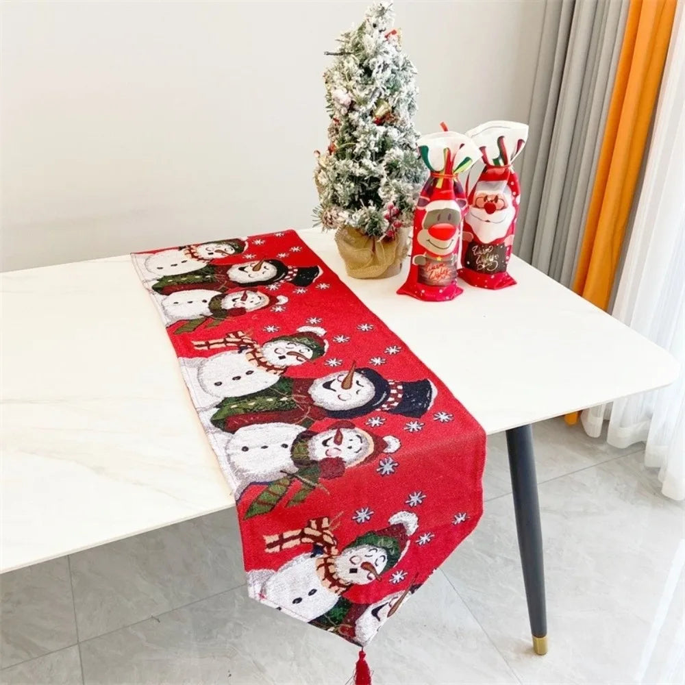 table table noël fleurs poinsettia feuilles vertes bordure dorée classique festif blanc rouge vert