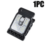 lampe poche led solaire clip noir moderne autoéclairante campingextérieur