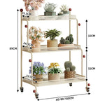 étagère mobile moderne pot plantes roulettes blanc verte noire métal maille