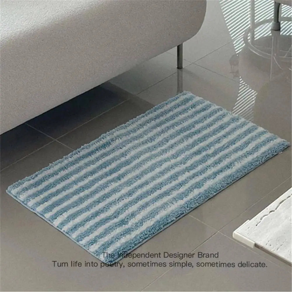 tapis moderne rayé polyester antidérapant intérieur extérieur plage beige gris bleu orange