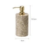 ensemble bain marbre moderne distributeur savon boîte mouchoirs pot crème dentifrice plateau oval brosse