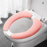 coussin toilette velours adhésif réutilisable lavable confortable jaune gris orange bleu rose violet
