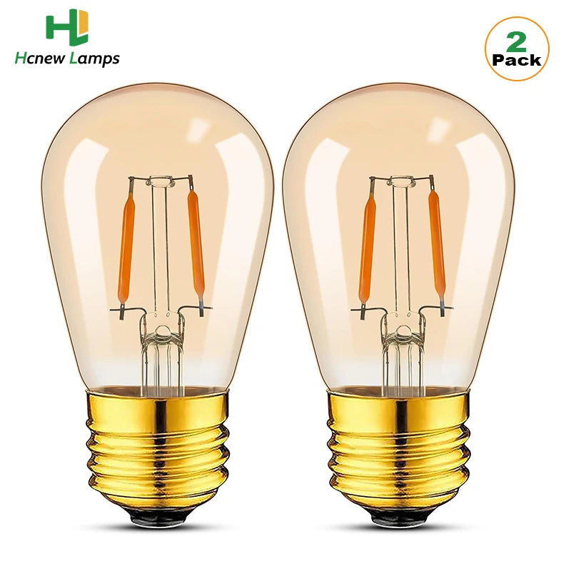 ampoule led filament vintage edison verre ambre 1.5w e27 ac 110v 220v dc 12v