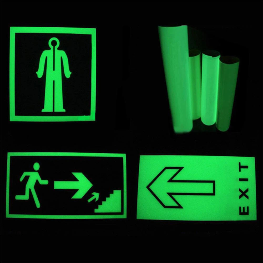 décoration murale fluorescente stickers diy panneau indicateur lettres motifs vert fluo