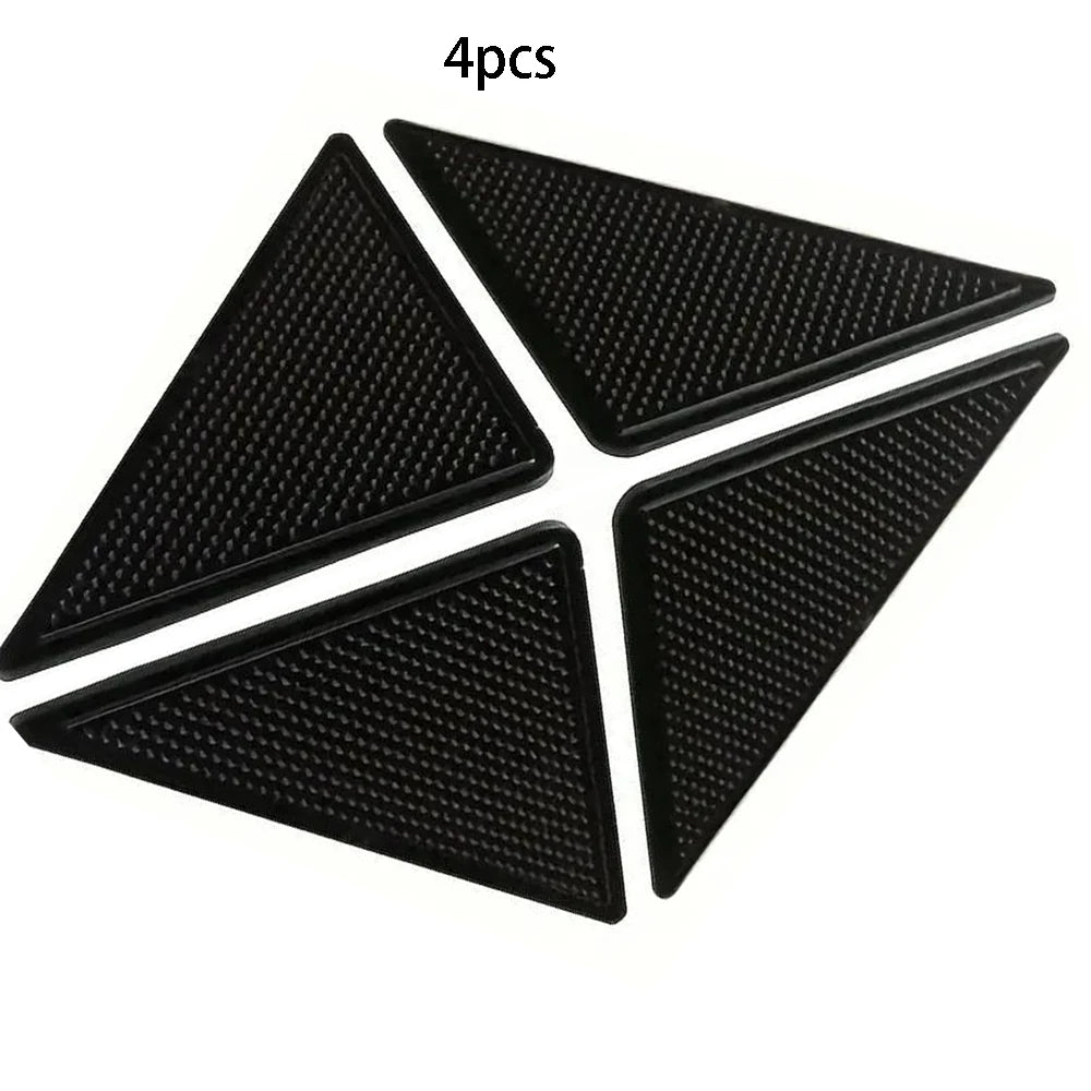 protège meubles moderne adhésif perforé noir anti dérapant tapis triangulaire fixations incluses pack pièces