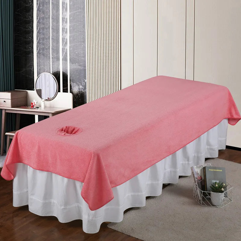 couverture massage texture douce beige blanc rose gris moderne