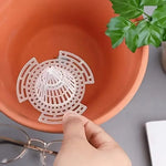 filtre plante transparent moderne grille circulaire perméable racines drainage réutilisable plastique pot fleur jardinerie